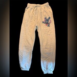 Disney Stitch (Primark) Girls Light Gray Joggers
